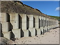 NZ3474 : Sea Defences, Northern End of Whitley Bay Beach by Geoff Holland
