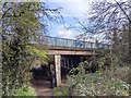 Road bridge over Public Footpath north of St Philip and St James church, Groby