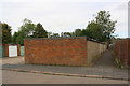 Garage block on north side of Blandford Court