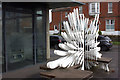 Benches outside Seaford library