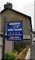 Bronwye Guest House name sign, Builth Wells