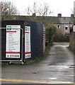 Newport MOT & Repair Centre (Cefn Motors) direction signs, Newport