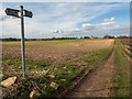 SK9477 : The footpath to North Carlton, Lincolnshire by Oliver Mills