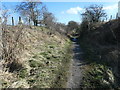 Dropped bridge near Hard Ings