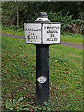 SJ9923 : Canal mile marker near Great Haywood in Staffordshire by Roger  D Kidd