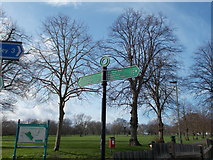 TQ2388 : Hendon Park on section 11 of the Capital Ring by Peter S