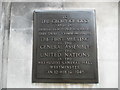 TQ2979 : Plaque at Westminster Central Hall by David Hillas