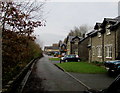 Houses at the eastern end of Cambrian Close, Brecon