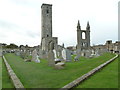 NO5116 : St Rules Tower and St Andrews Cathedral (ruins) by Chris Allen