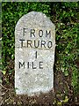 Old Milestone by Malpas Road, south of Truro