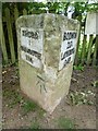 Old Milestone by the A39, in north east Truro