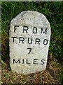 Old Milestone by the former A30 in Mitchell