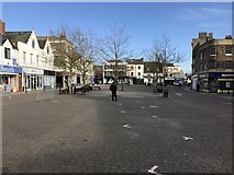 TF4609 : An almost deserted Wisbech Market Place by Richard Humphrey