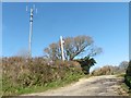 Telecoms mast on Ball Hill