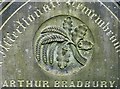 Detail of Victorian gravestone carving