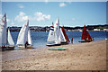 Dinghies on the beach at Rock