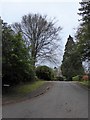 Looking from Highercombe Lane towards Kemnal Park