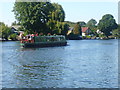 Narrowboat on Thames at Walton