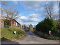 Entrance to the staff car park, Haslemere Health Centre