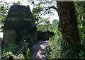 Doocot and path at Ravenscraig Park