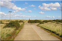 TM4449 : Orford Ness: junction of tracks by Christopher Hilton