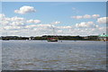 TM4249 : View down the River Ore from the Orford Ness ferry by Christopher Hilton