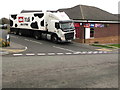 Milk being delivered to a Henllys convenience store, Cwmbran