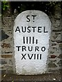 Old Milestone by the A390, St Blazey