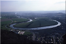 NS8095 : The River Forth and part of Causewayhead from Wallace Monument by Colin Park
