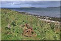 HY3726 : Boat winch, Sands of Evie, Orkney by Claire Pegrum
