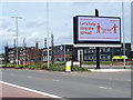 SE2833 : Stop the Spread, Kirkstall Road, Leeds by Stephen Craven