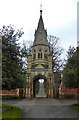 The gateway to Stapleford Cemetery