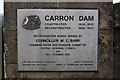 Plaque, Carron Dam