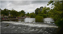 SK2268 : Weir on the River Wye, Bakewell by habiloid