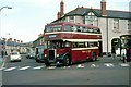 West Mon bus no.17, Station Terrace, Caerphilly, 1966