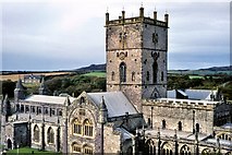 SM7525 : St David's Cathedral, Pembrokeshire by The late Dr P Clements