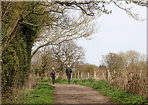 SO9095 : Public footpath to Goldthorn Park by Roger  Kidd