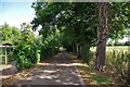 Start of lane from Witney Road to Lakeside Allotments, Witney, Oxon