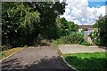 Short stub off access lane to Lakeside Allotments, Witney, Oxon