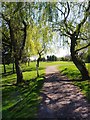 Public footpath crossing Dore & Totley golf course