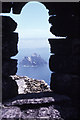 V2460 : On Great Skellig - The chapel window and view to Little Skellig by Colin Park