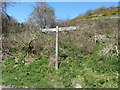 SY9677 : Signpost, Hill Bottom by Robin Webster