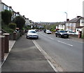 Towards a bend in Brynglas Road, Newport