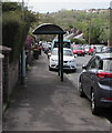 Brynglas Road bus stop and shelter near Bryn Bevan, Newport