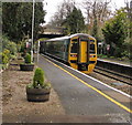 SO4593 : Class 158 dmu leaving Church Stretton station by Jaggery