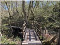 Wooden footbridge