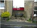 Bin store and memorial seat, Oddfellows Street, Brighouse