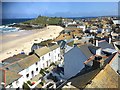 SW5141 : St Ives rooftops by Marika Reinholds