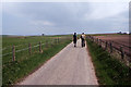 Walking the road between Portmahomack towards Rockfield