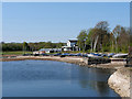 SD7909 : Elton Reservoir, The Sailing Club by David Dixon